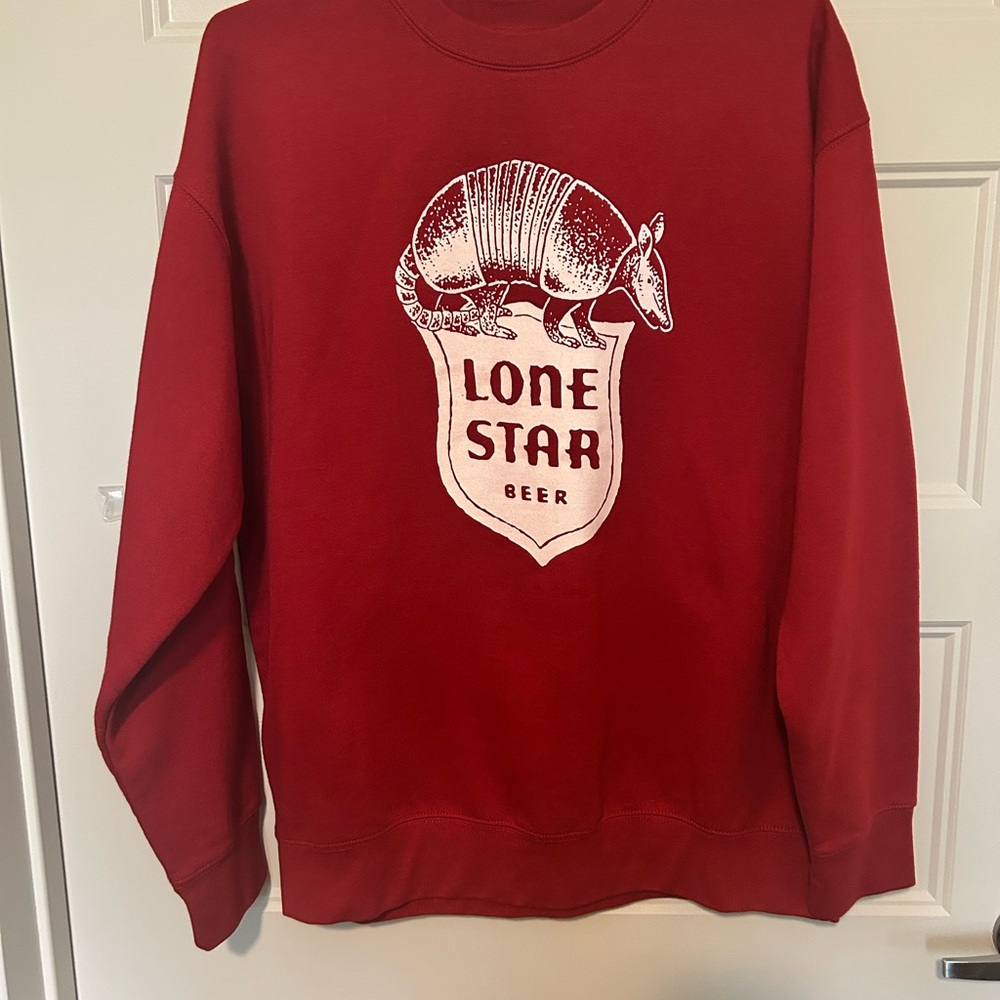Red LONE STAR BEER sweatshirt